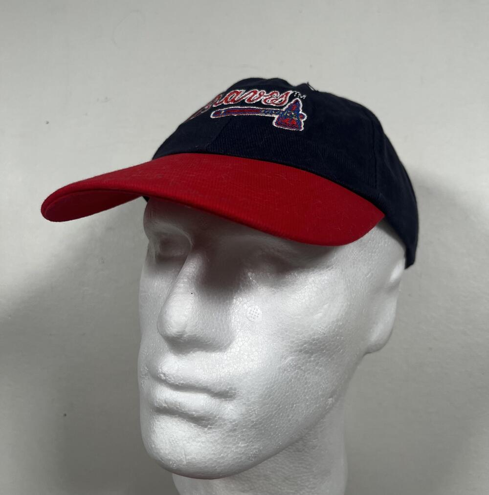 Atlanta Braves Hat Cap Strap Back Mens One Size Blue Red MLB Baseball Chevrolet